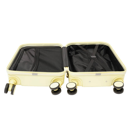 20" Travel Luggage Suitcase Yellow Carry on Luggage