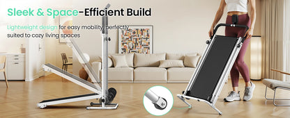 Foldable Compact Non-Electric Treadmill
