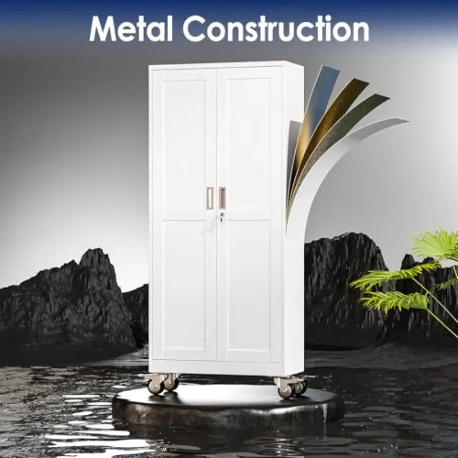 Rolling Metal Garage Storage Cabinet