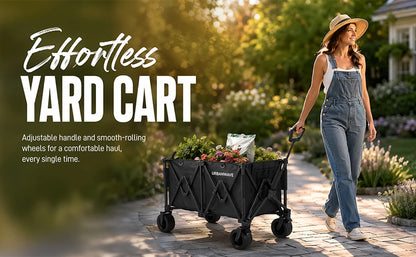 Heavy-Duty Folding Beach Cart - 680LBS Capacity