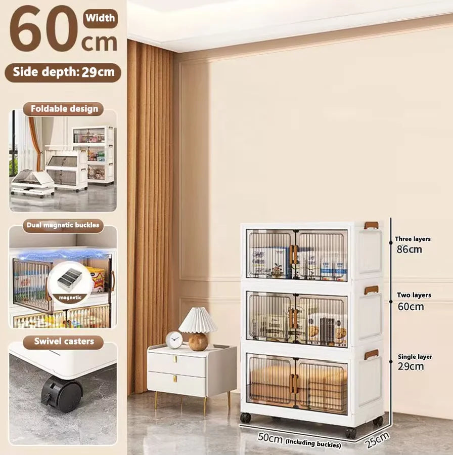 Foldable Plastic Storage Cabinet