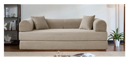 79’’ Folding Convertible Corduroy Sofa Bed
