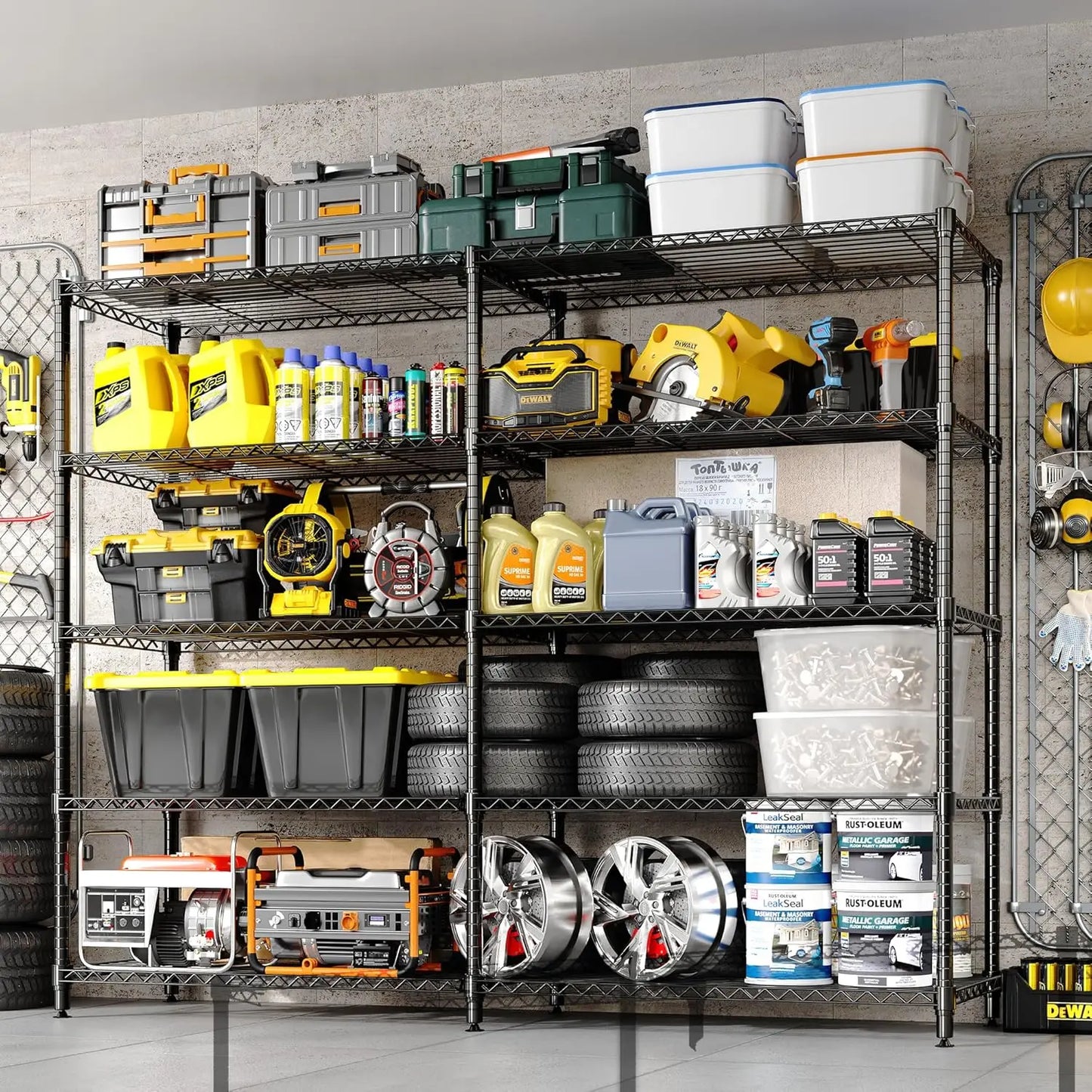 Heavy Duty Storage Shelves Tiers Metal Shelving