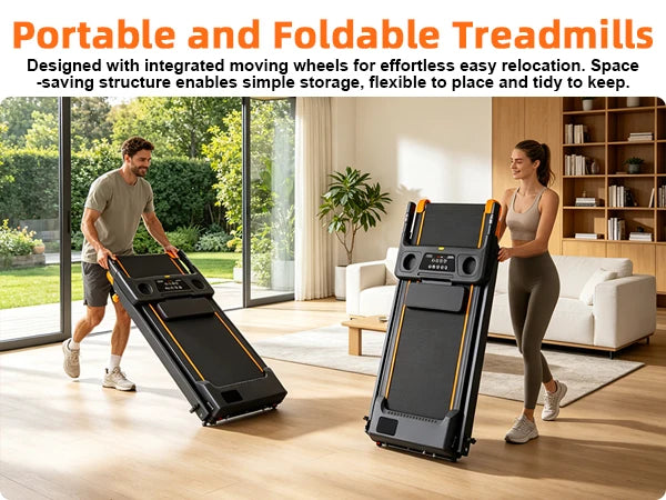 12% Incline, 3-in-1 Foldable Treadmills