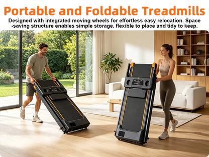 12% Incline, 3-in-1 Foldable Treadmills