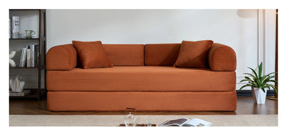 79’’ Folding Convertible Corduroy Sofa Bed