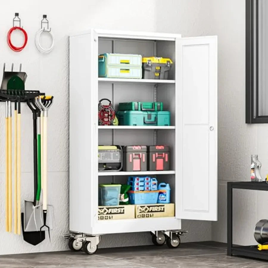 Rolling Metal Garage Storage Cabinet