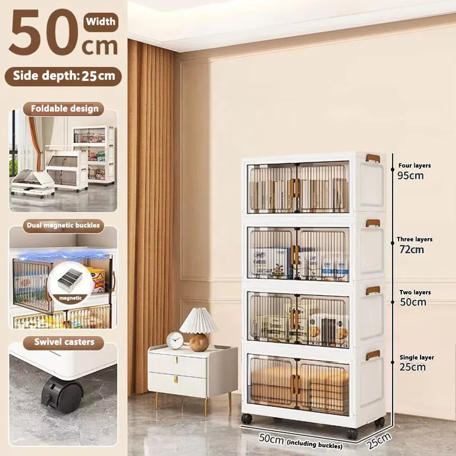 Foldable Plastic Storage Cabinet