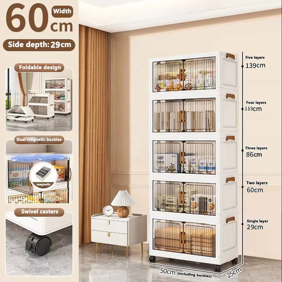 Foldable Plastic Storage Cabinet