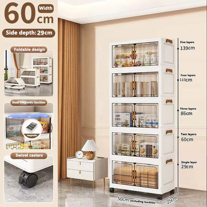 Foldable Plastic Storage Cabinet