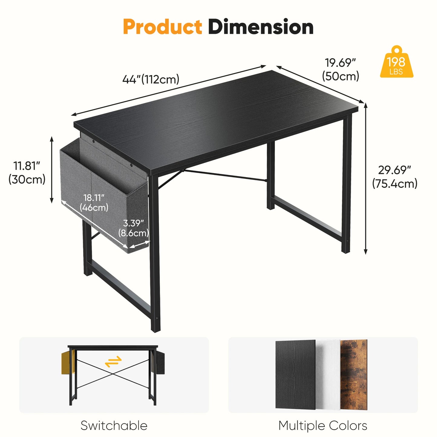 Computer Office Desk with Storage