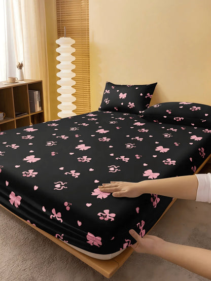Geometric Pattern Fitted Sheet with Deep Pocket