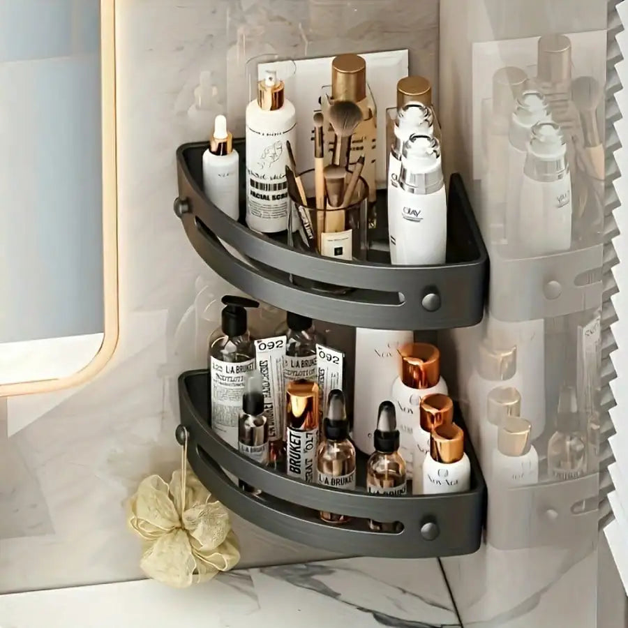 Wall Mounted Corner Rack & Towel Holder