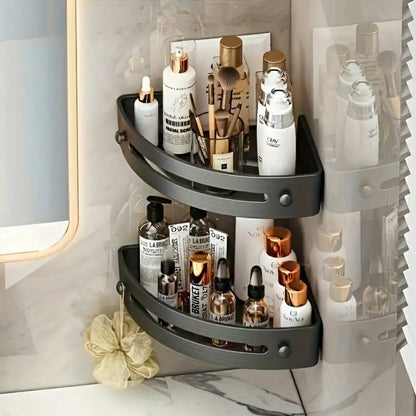 Wall Mounted Corner Rack & Towel Holder