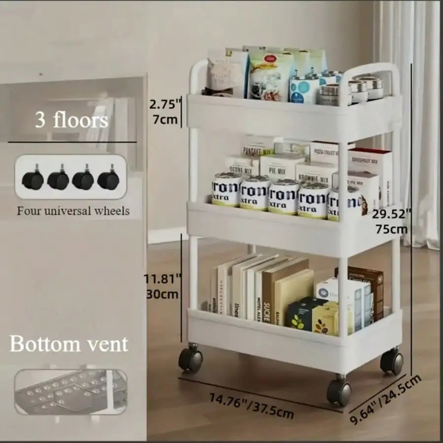 Multifunctional Rolling Utility Cart