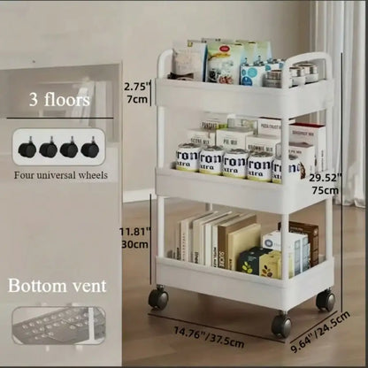 Multifunctional Rolling Utility Cart
