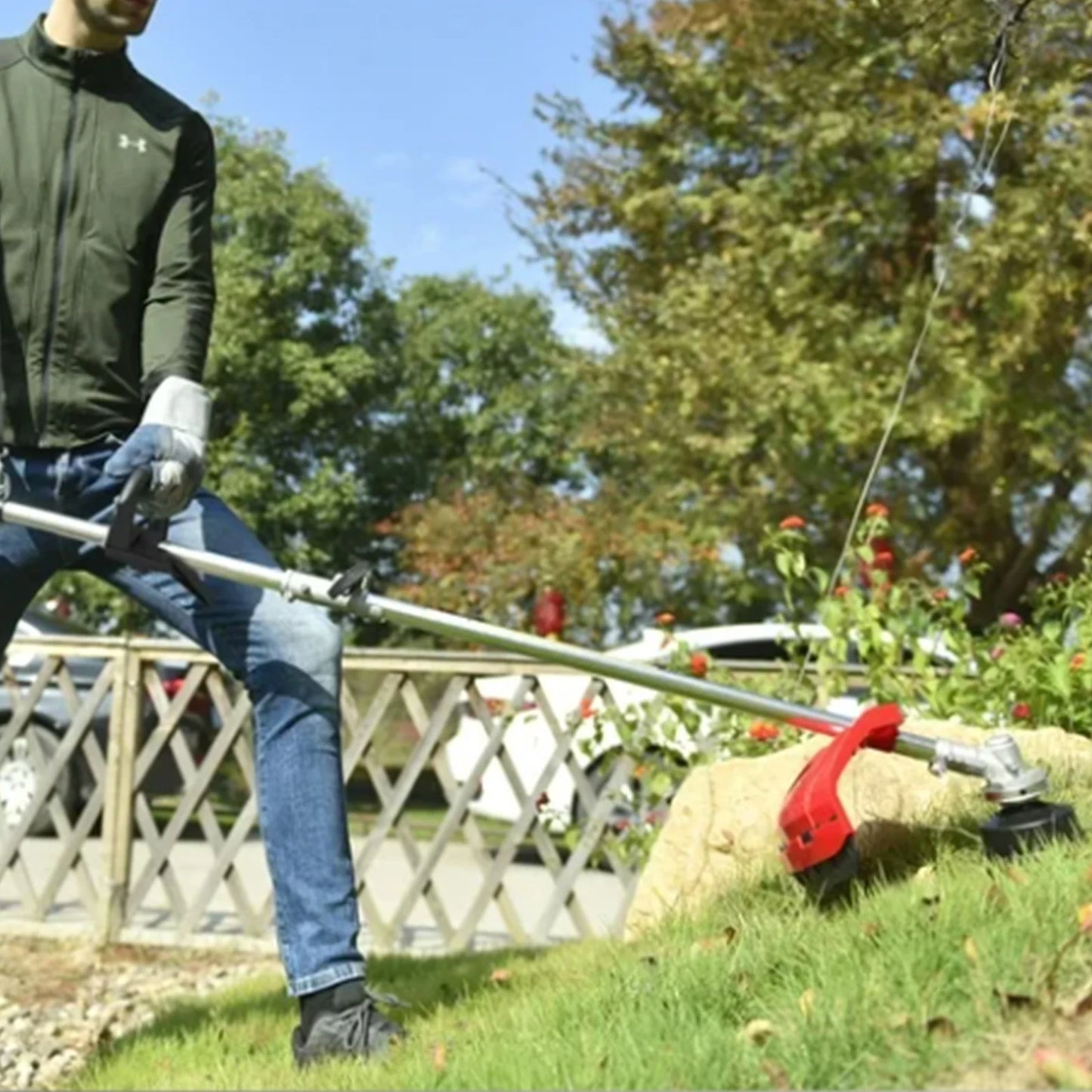 4-Stroke Gas Weed Eater 15lb 13 in