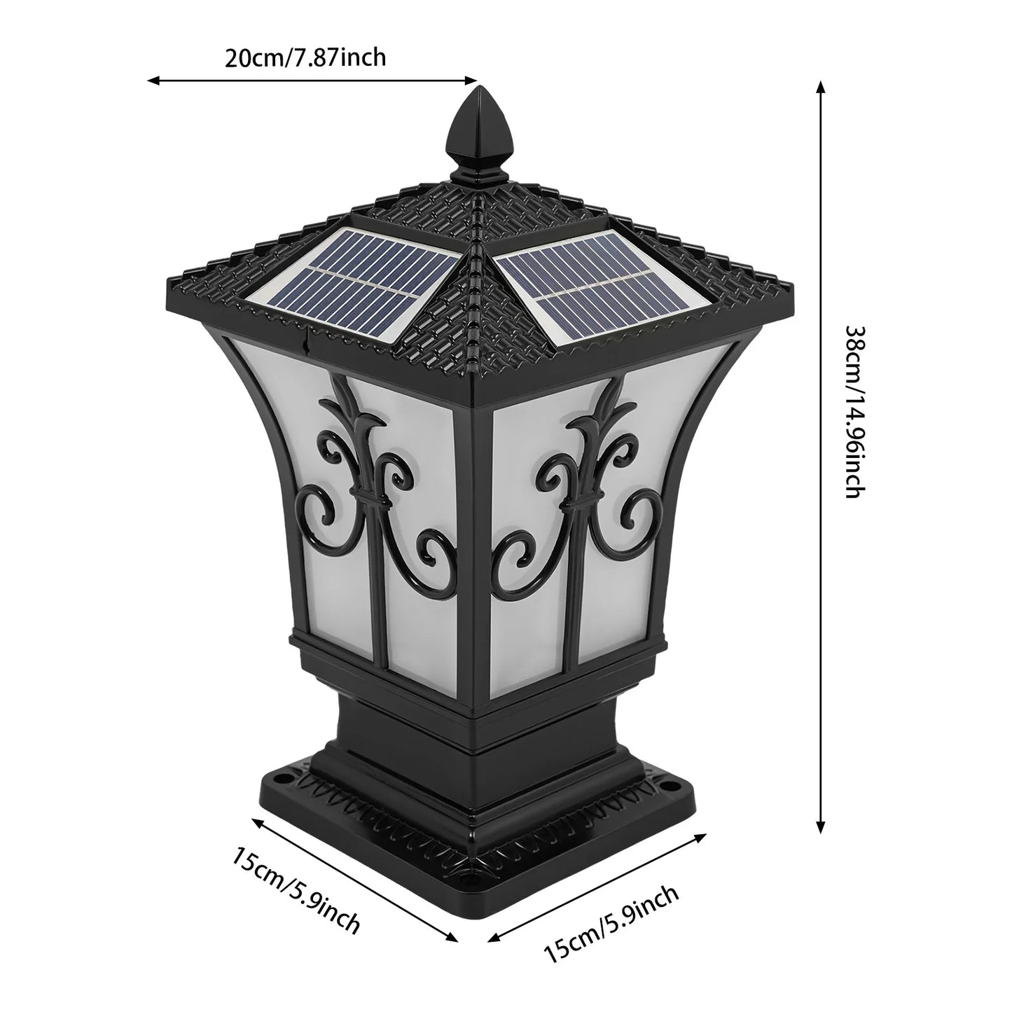 85-265V Outdoor Solar Post Light