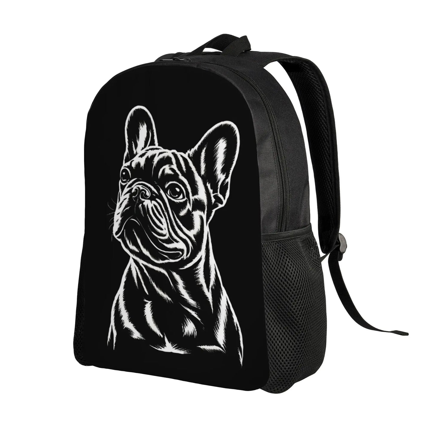 Bulldog Print School Backpack/Laptop Bag