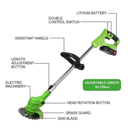 Weed Trimmer Lawn Electric Brushless 2-in-1 Cordless