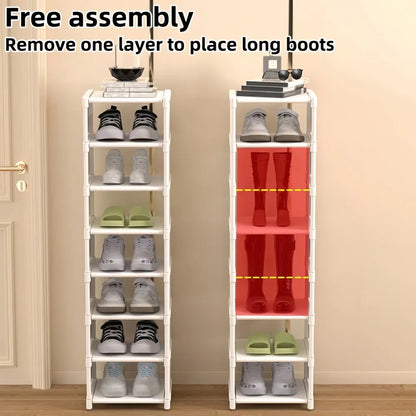 Dustproof Single-Row Multi-Layer Shoe Storage