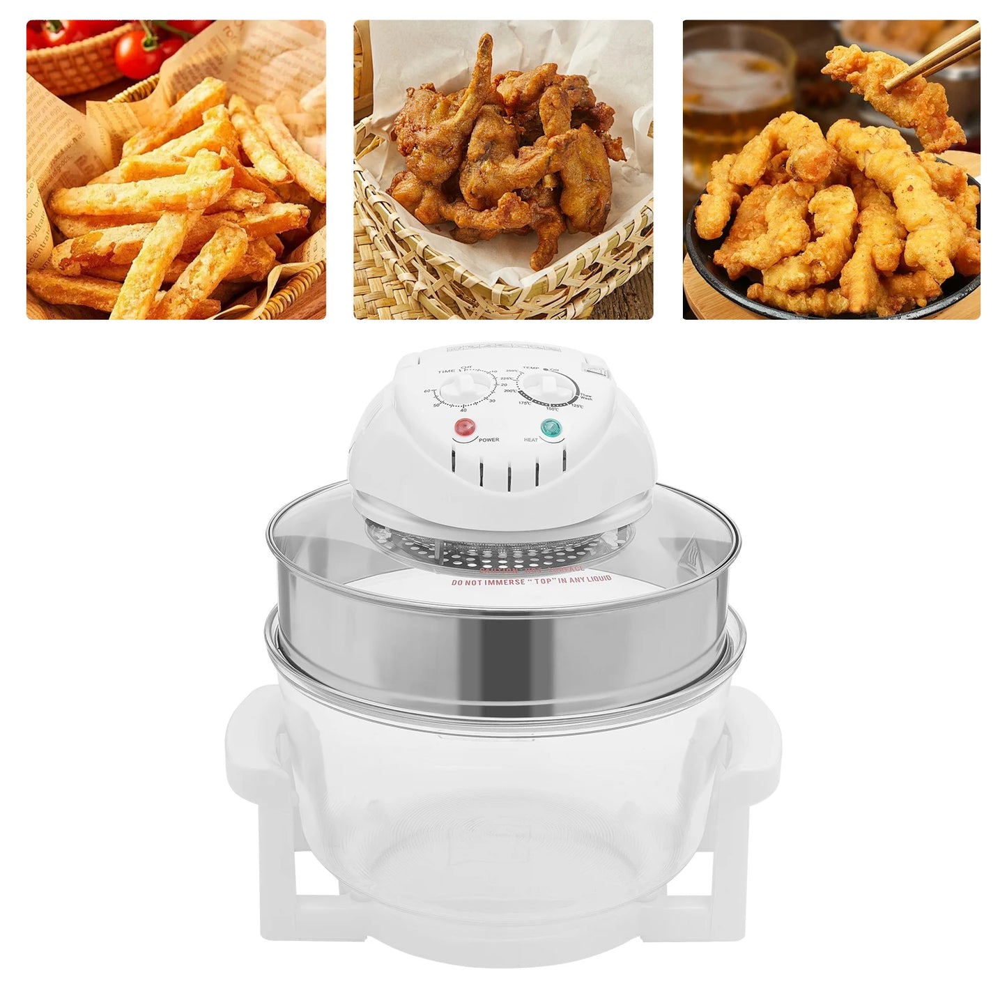 17.96Qt Visual Air Fryer Grill Rack