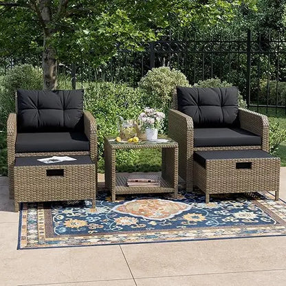 5 Piece Patio Conversation Set