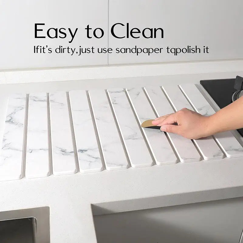 Diatomaceous Non-Slip Foldable Absorbent Mat