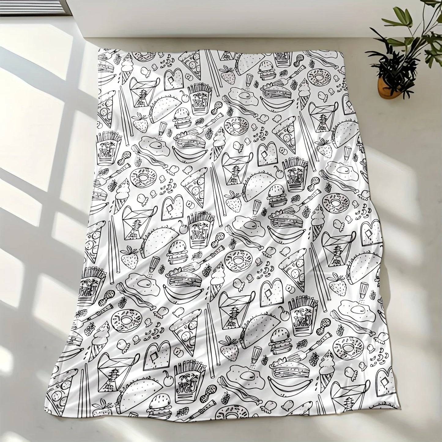 Soft All-Season Throw Flannel Blanket