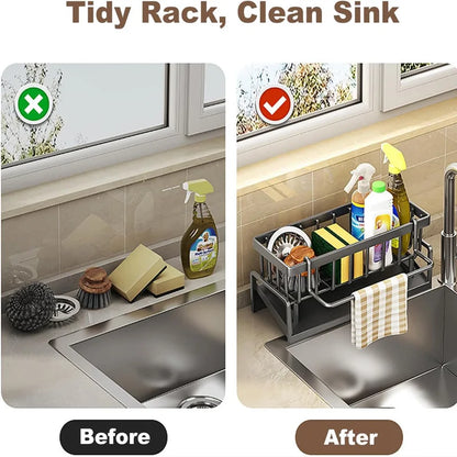 Kitchen Sink Organizer Tray Storage Rack