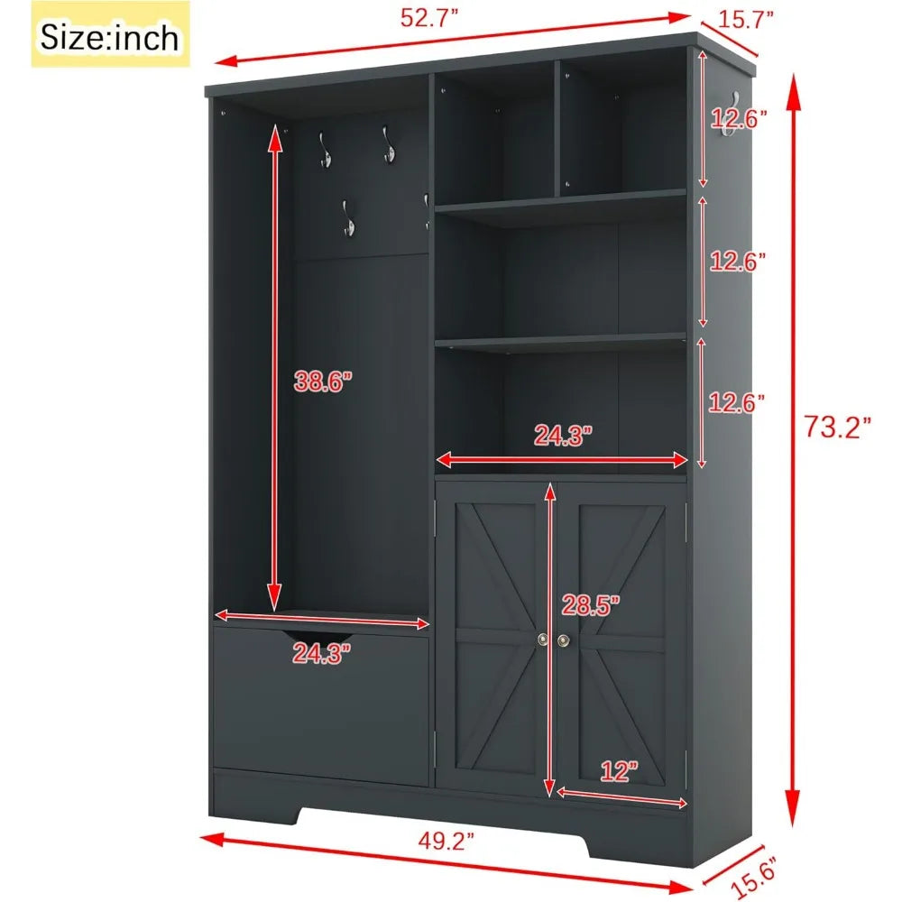 Storage Shelves Drawers and Cabinet Multi-Functional