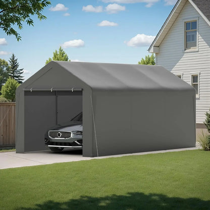 10x20 Heavy Duty Portable Carport w/Removable Sidewalls