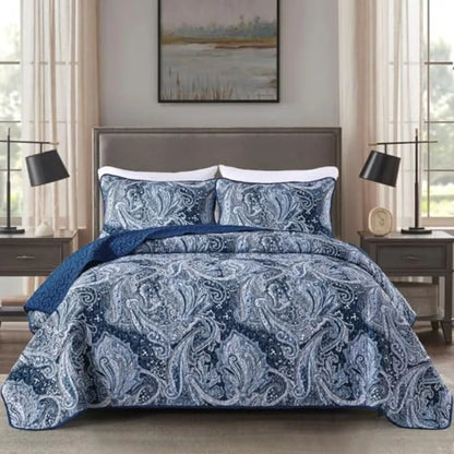 3 Pieces Quilt Set Boho Bedspread