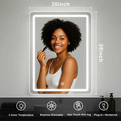 20x28 inch LED Bathroom Mirror Vanity Mirror