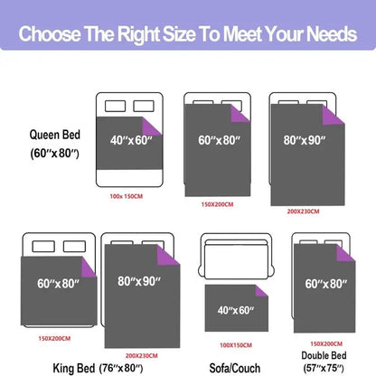 Water Resistant Blanket for Bed or Sofa