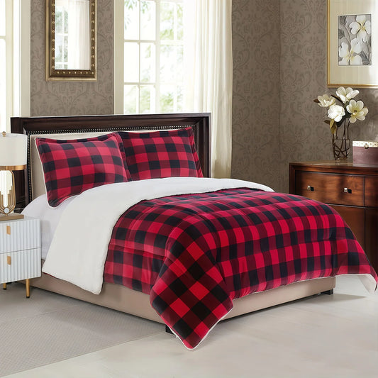 Fleece Buffalo Plaid Blanket, All-Season