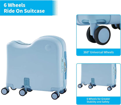 Ride-on Luggage Set with Bag for Kids