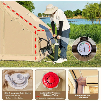 4-6 Person Inflatable Quick Setup Air Tent