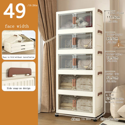 Multi-Purpose Stackable Thickened Storage Cabinet