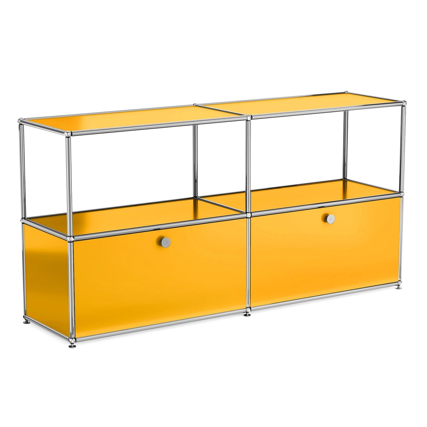 Modern Modular Metal Storage Cabinet Freestanding Organizer