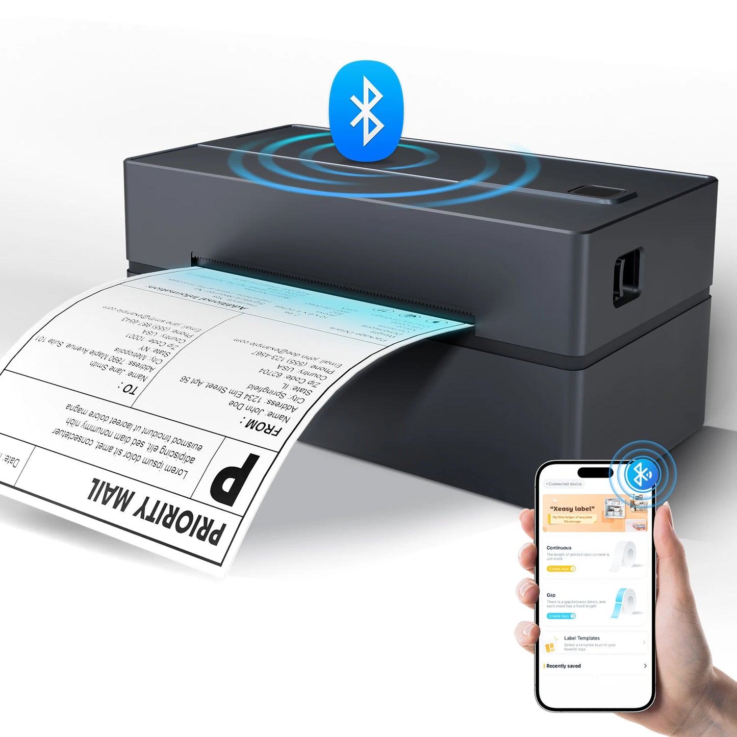 Thermal Label Printer No Ink Required 203DPI