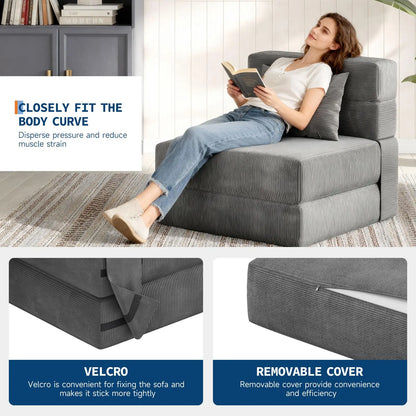 4-in-1 Folding Sofa Bed Convertible Sleeper
