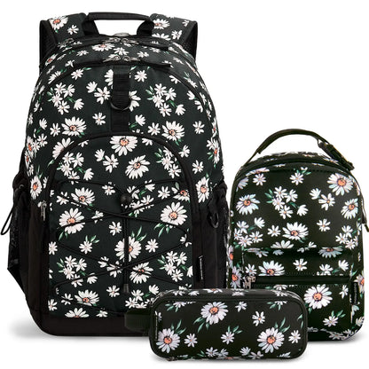 Girls School Backpack with Lunch Box