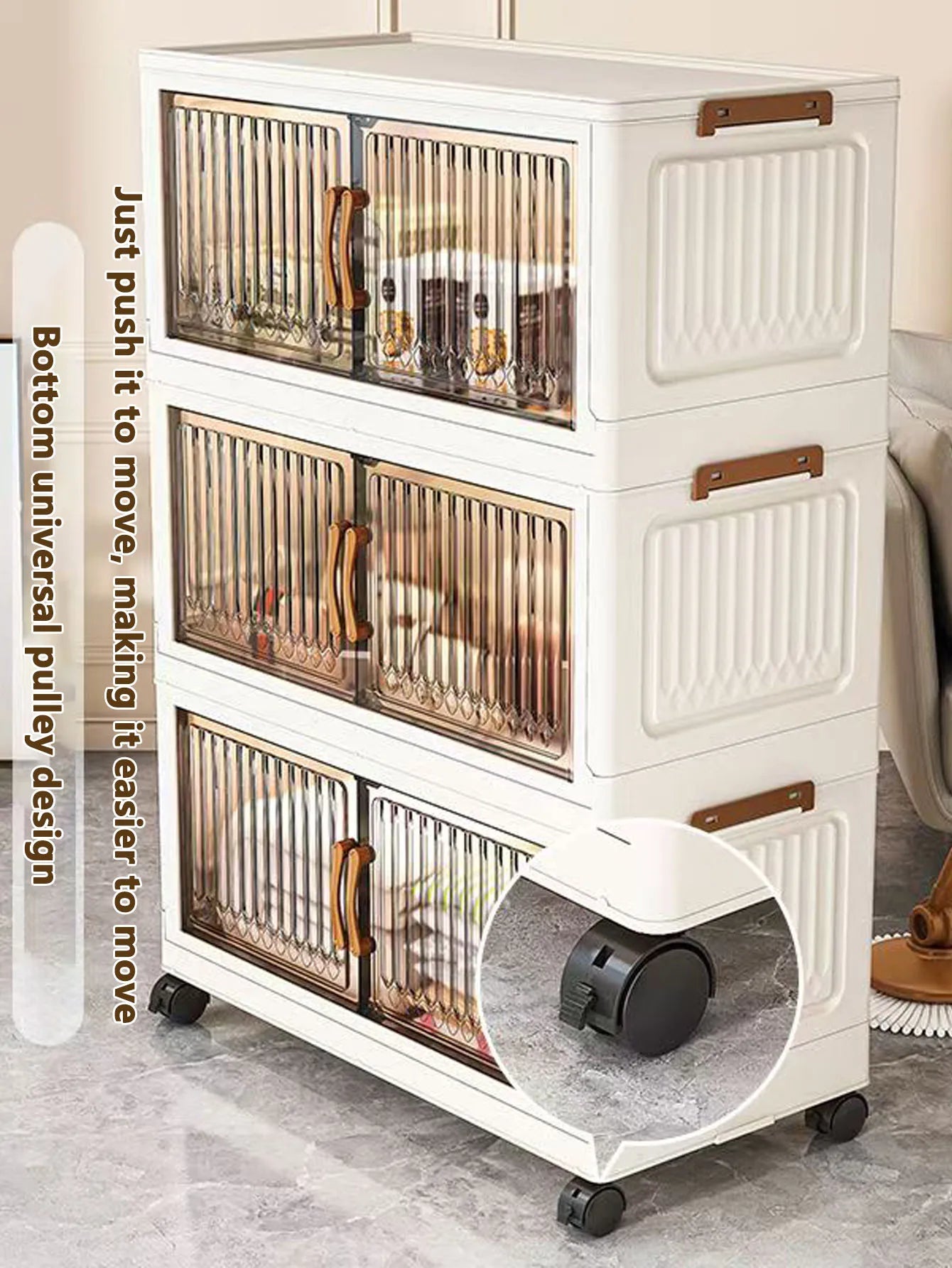 Foldable Plastic Storage Cabinet