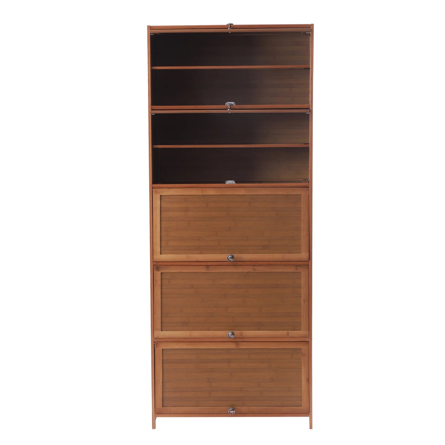 Bamboo Shoe Cabinet Storage Organizer