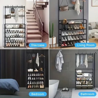5-Tier Freestanding Multifunctional Storage Rack
