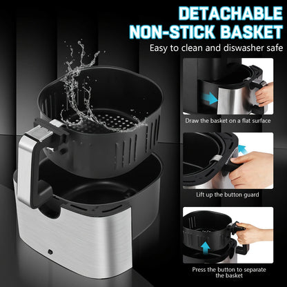 7Qt Air Fryer with 8 Presets 1500W