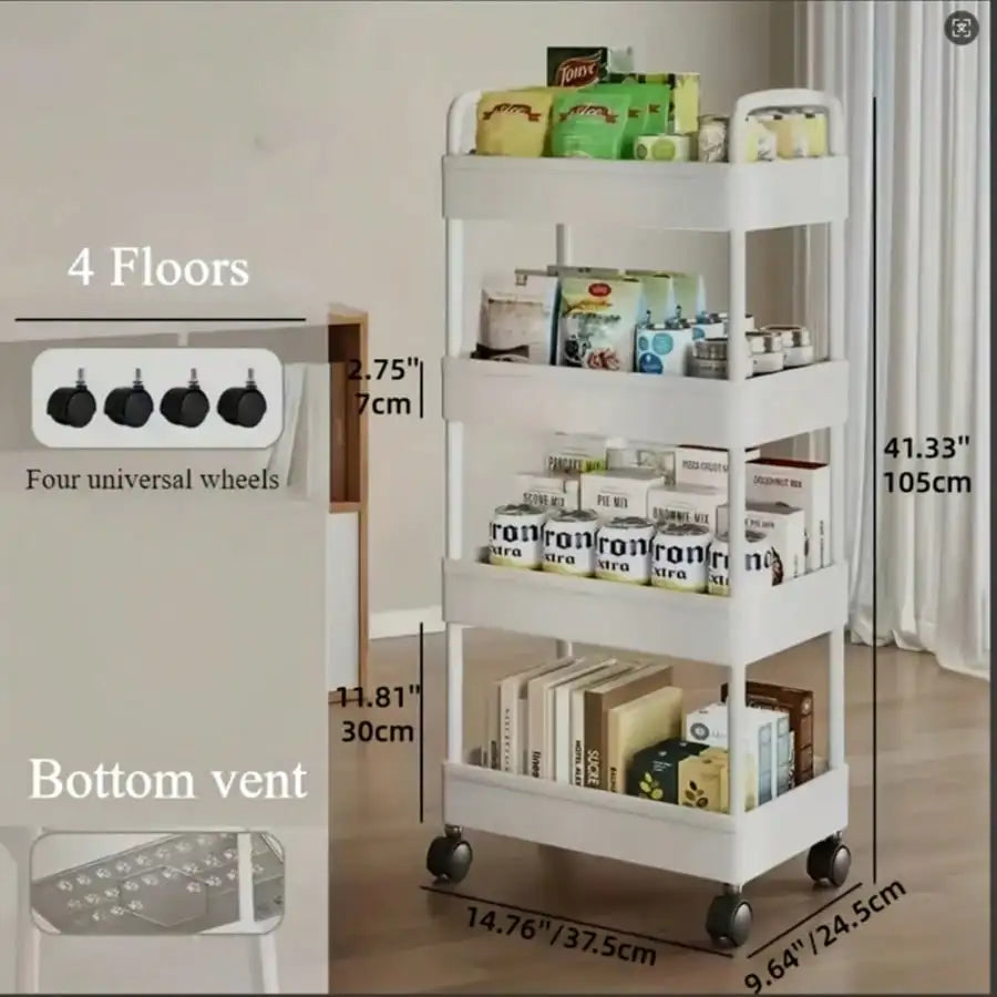 Multifunctional Rolling Utility Cart