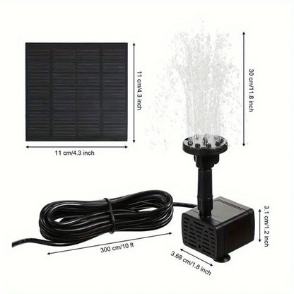 Solar Fountain with 6 Nozzles - 1.4W