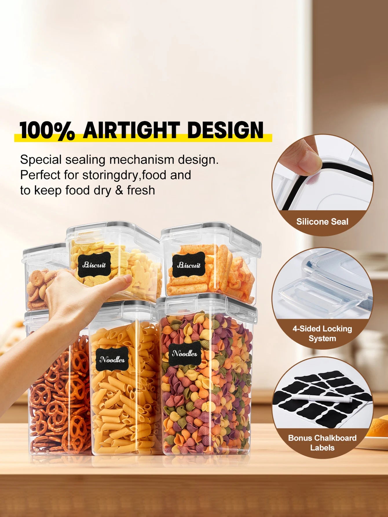 24/48pcs, Sealed Food Storage Containers with Lids